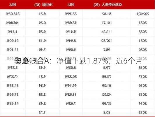 华夏
安全混合A：净值下跌1.87%，近6个月
-6.04%