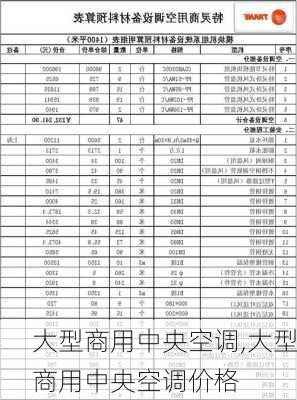 大型商用中央空调,大型商用中央空调价格