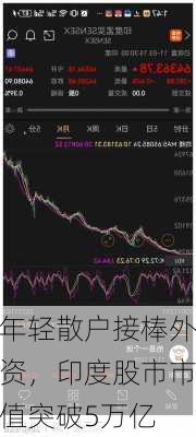 年轻散户接棒外资，印度股市市值突破5万亿
