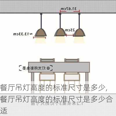 餐厅吊灯高度的标准尺寸是多少,餐厅吊灯高度的标准尺寸是多少合适