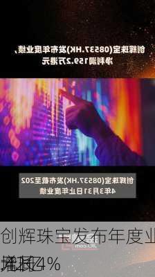 创辉珠宝发布年度业绩 收益1.42亿
元同
增长4%