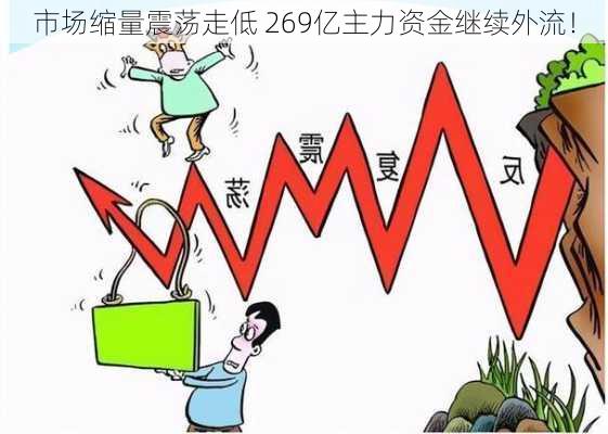 市场缩量震荡走低 269亿主力资金继续外流！