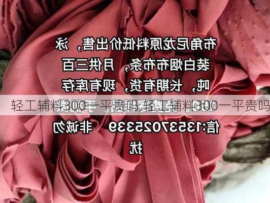 轻工辅料300一平贵吗,轻工辅料300一平贵吗