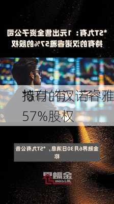 *ST九有：子
拟
持有的汉诺睿雅57%股权