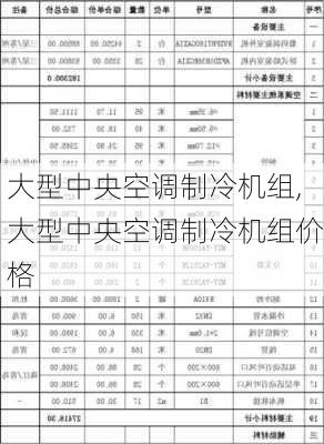 大型中央空调制冷机组,大型中央空调制冷机组价格