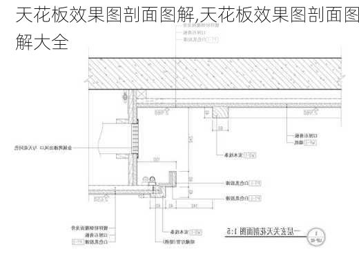 天花板效果图剖面图解,天花板效果图剖面图解大全