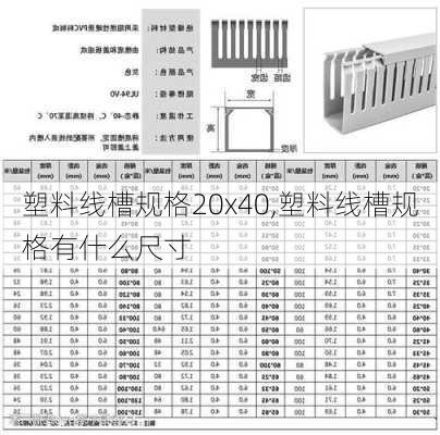 塑料线槽规格20x40,塑料线槽规格有什么尺寸