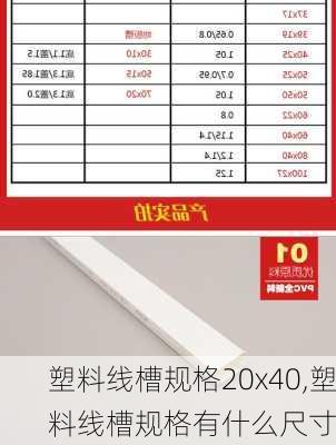 塑料线槽规格20x40,塑料线槽规格有什么尺寸