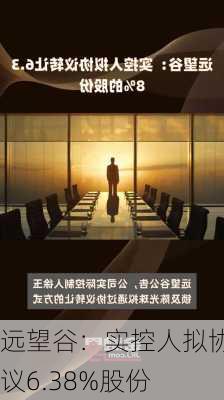 远望谷：实控人拟协议6.38%股份