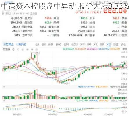 中策资本控股盘中异动 股价大涨8.33%