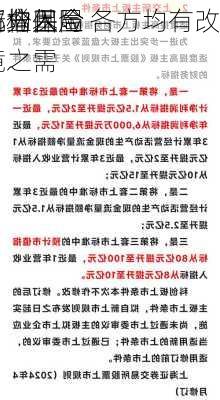 部分基金
新增保险
机构入局 各方均有改
主业困境之需