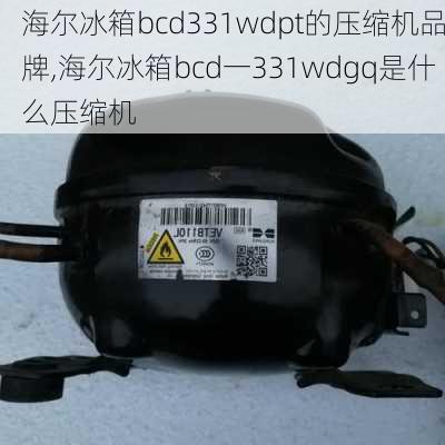 海尔冰箱bcd331wdpt的压缩机品牌,海尔冰箱bcd一331wdgq是什么压缩机