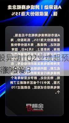 A股异动 | Q2业绩超预期 华测检测3
连涨15%