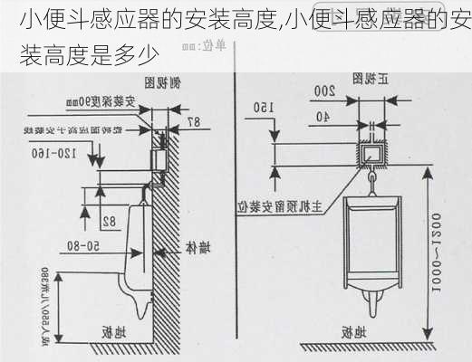 小便斗感应器的安装高度,小便斗感应器的安装高度是多少