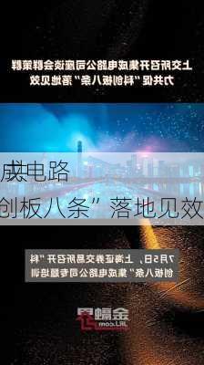 
召开集成电路
座谈会 共推“科创板八条”落地见效