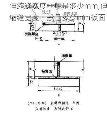 伸缩缝宽度一般是多少mm,伸缩缝宽度一般是多少mm板面