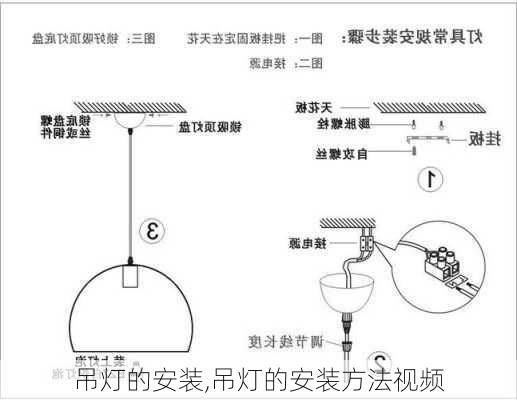 吊灯的安装,吊灯的安装方法视频