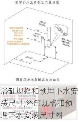 浴缸规格和预埋下水安装尺寸,浴缸规格和预埋下水安装尺寸图