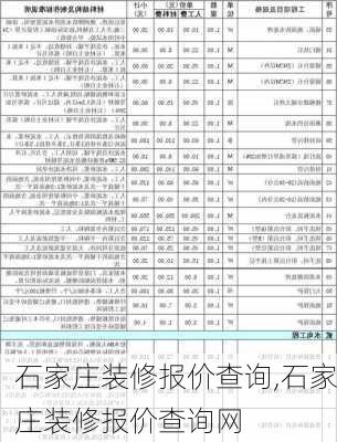 石家庄装修报价查询,石家庄装修报价查询网