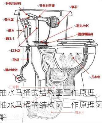 抽水马桶的结构图工作原理,抽水马桶的结构图工作原理图解