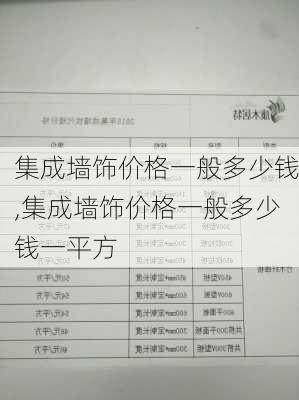 集成墙饰价格一般多少钱,集成墙饰价格一般多少钱一平方