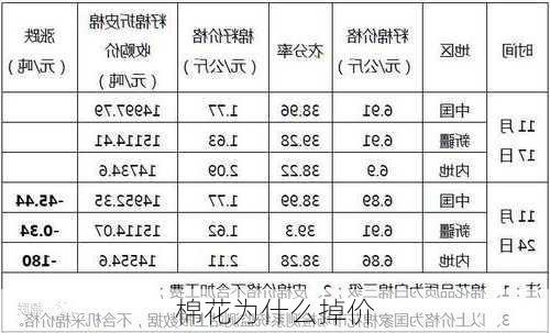 棉花为什么掉价