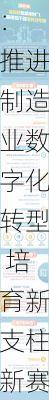 
：推进制造业数字化转型 培育新支柱新赛道