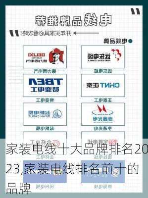 家装电线十大品牌排名2023,家装电线排名前十的品牌