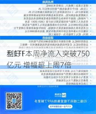 利好！
型ETF本周净流入突破750亿元 增幅超上周7倍