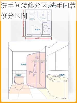 洗手间装修分区,洗手间装修分区图