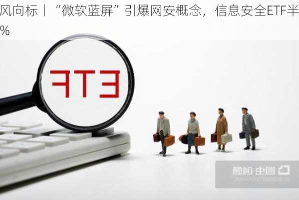 行业ETF风向标丨“微软蓝屏”引爆网安概念，信息安全ETF半
大涨近3%