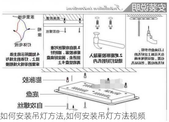 如何安装吊灯方法,如何安装吊灯方法视频