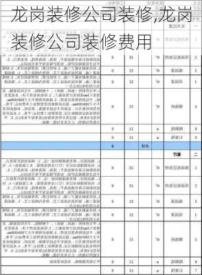 龙岗装修公司装修,龙岗装修公司装修费用