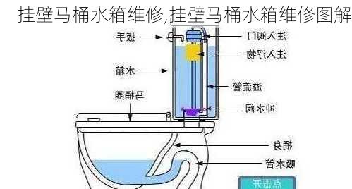 挂壁马桶水箱维修,挂壁马桶水箱维修图解