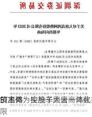 ST高鸿：实施车路云一体化
的主体为控股子大唐高鸿数据
技术有限
