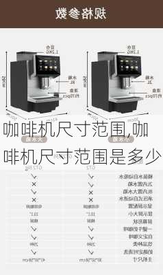 咖啡机尺寸范围,咖啡机尺寸范围是多少