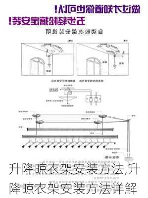 升降晾衣架安装方法,升降晾衣架安装方法详解