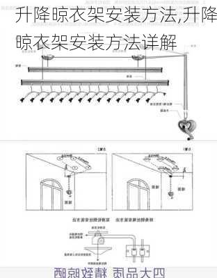 升降晾衣架安装方法,升降晾衣架安装方法详解