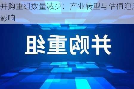 并购重组数量减少：产业转型与估值泡沫破
影响