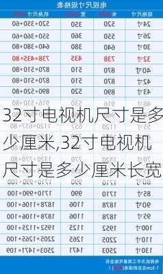 32寸电视机尺寸是多少厘米,32寸电视机尺寸是多少厘米长宽