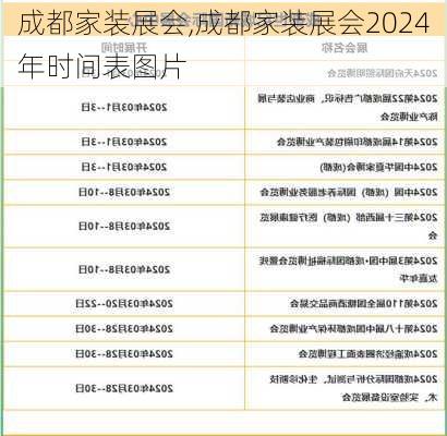 成都家装展会,成都家装展会2024年时间表图片