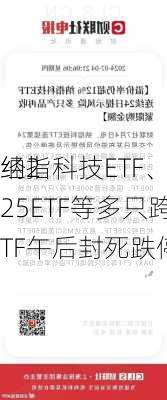 纳指科技ETF、
经225ETF等多只跨境ETF午后封死跌停