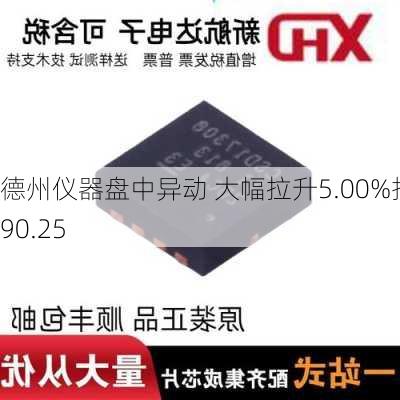 德州仪器盘中异动 大幅拉升5.00%报190.25
