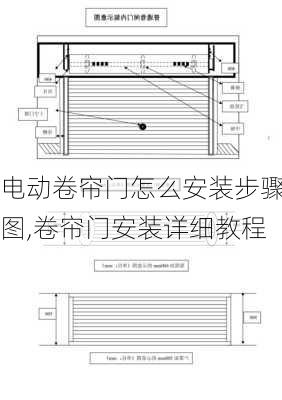 电动卷帘门怎么安装步骤图,卷帘门安装详细教程