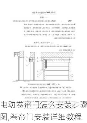 电动卷帘门怎么安装步骤图,卷帘门安装详细教程