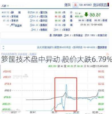 箩筐技术盘中异动 股价大跌6.79%