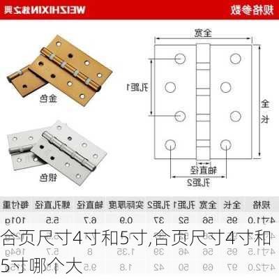 合页尺寸4寸和5寸,合页尺寸4寸和5寸哪个大