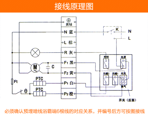 浴霸接线图六根线改智能开关,浴霸接线图六根线改智能开关怎么接