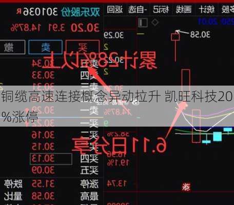 铜缆高速连接概念异动拉升 凯旺科技20%涨停