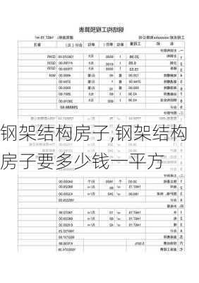 钢架结构房子,钢架结构房子要多少钱一平方